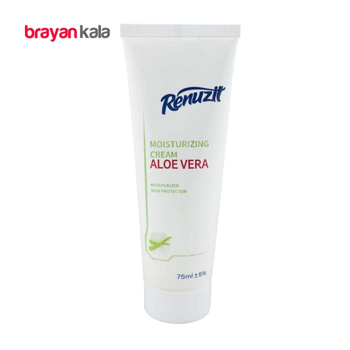 عکس اصلی کرم مرطوب کننده 75 میلی لیتری رینوزیت مدل آلوئه ورا Aloe vera